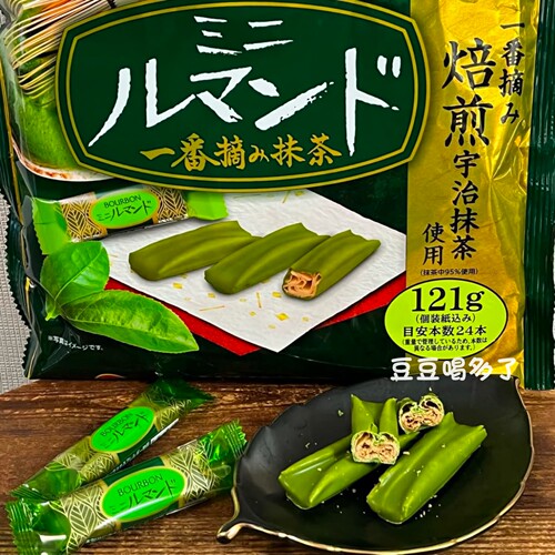 布尔本抹茶味涂层千层酥蛋卷