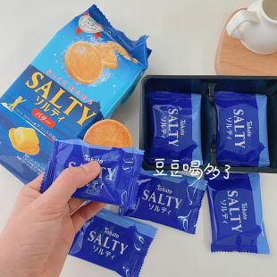 现货日本Tohato桃哈多SALTY黄油海盐曲奇饼干零食蔡文静 入口即化