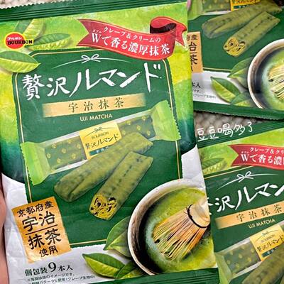 日本布尔本抹茶黄油千层酥蛋卷