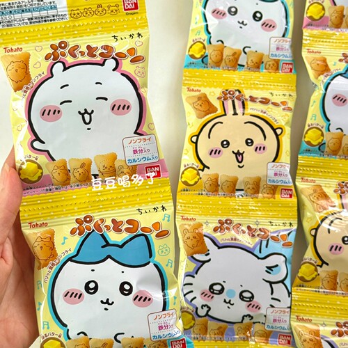现货 日本Tohato桃哈多吉伊卡哇chiikawa黄油饼干营养零食四连包