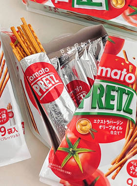 现货 日本格力高PRETZ百力滋番茄沙拉味Pocky饼干棒零食8袋入