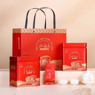 春颐牌好运来大红袍 浓香型乌龙茶叶 武夷岩茶小泡罐装礼盒装