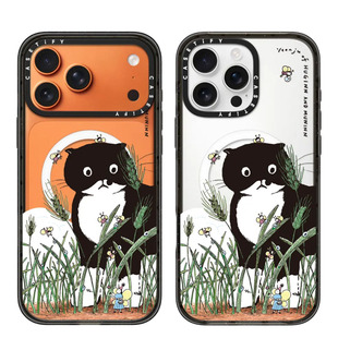 Pro Max防摔手机壳轻奢15 air可爱小黑猫12保护套 现货CASETiFY正品 夏日田野时光适用苹果iPhone16