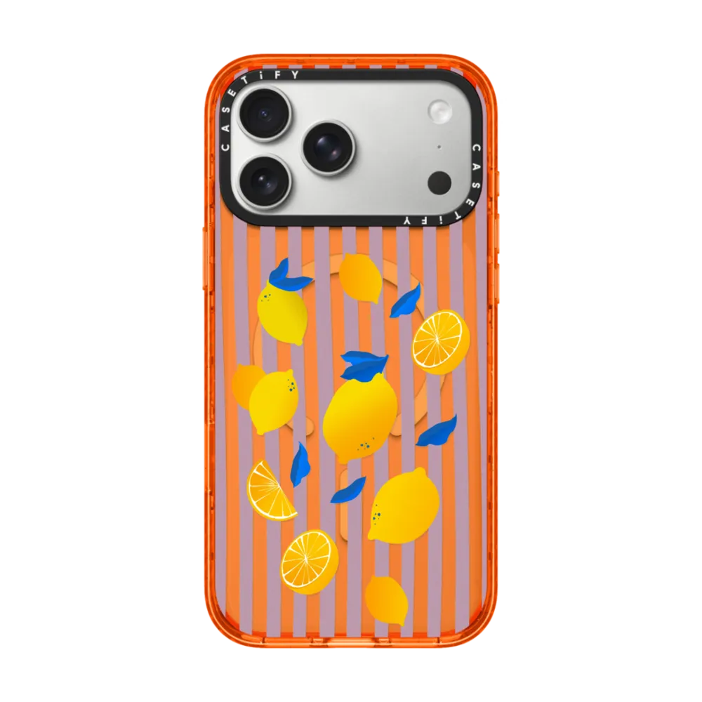 现货CASETiFY正品柠檬之乐适用苹果iPhone16/17 Pro Max防摔手机壳轻奢15/14/13/air清新条纹ins风好看保护套