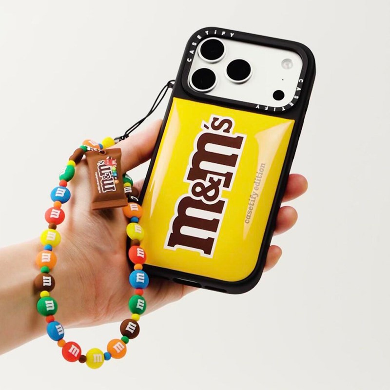 CASETiFY联名M&M's彩虹手机挂链