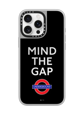 现货正品CASETiFY联名伦敦地铁小心空隙适用苹果iPhone16 pro max磁吸手机壳15/14/13创意黑色限量轻奢保护套