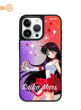 THE HOOD 美少女战士联名火野丽适用苹果iPhone16/15/14/Plus/Pro/Max镜面磁吸软妹甜心卡通时尚防摔手机壳仙