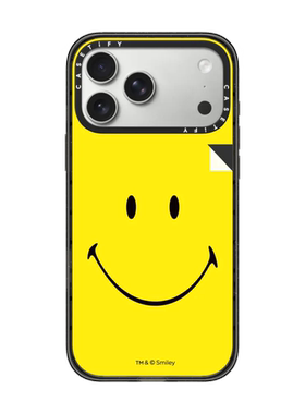 现货CASETiFY正品联名Smiley®原始笑脸黄色版适用苹果iPhone17 pro max简约手机壳16/15/14卡通13限量保护套