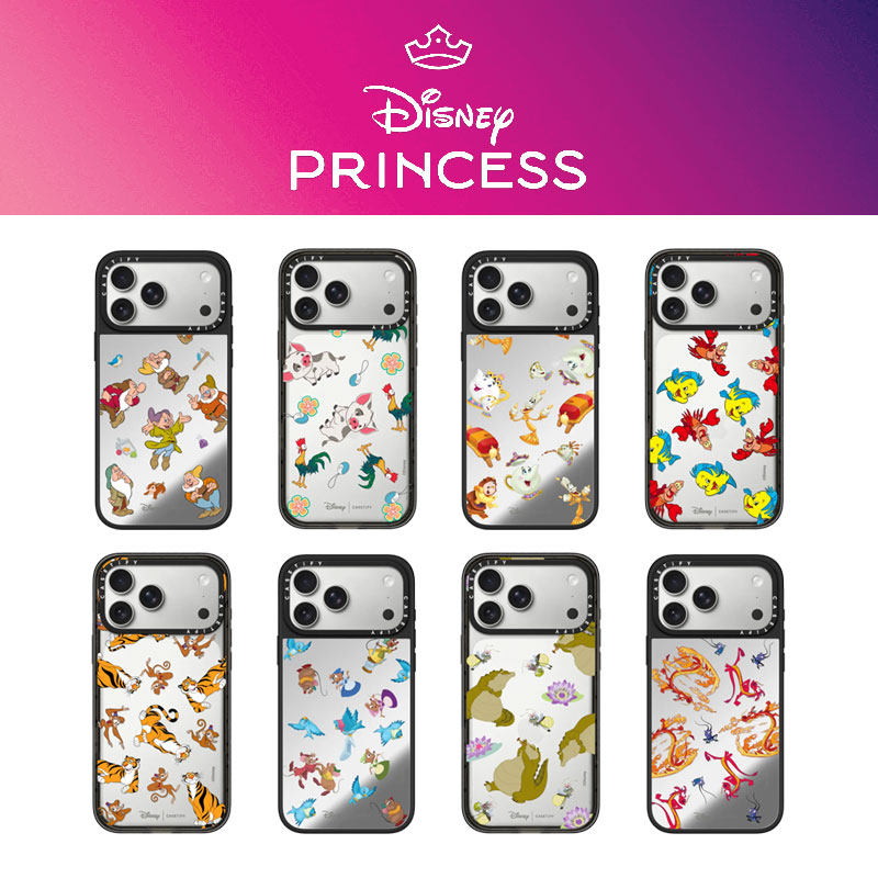 现货CASETiFY正品联名迪士尼公主系列童话角色适用苹果iPhone17 pro max防摔手机壳16/15/14/air少女心保护套