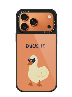 现货CASETiFY正品今日宜摸鸭鱼粉色底鸭子适用苹果iPhone17 pro max防摔手机壳时尚16/15/14/13可爱17air套子
