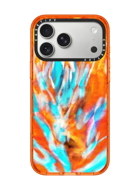 现货CASETiFY正品花语魅惑橙色适用苹果iPhone17 pro max磁吸防摔手机壳抽象艺术16/15/14/13浪漫17air保护套