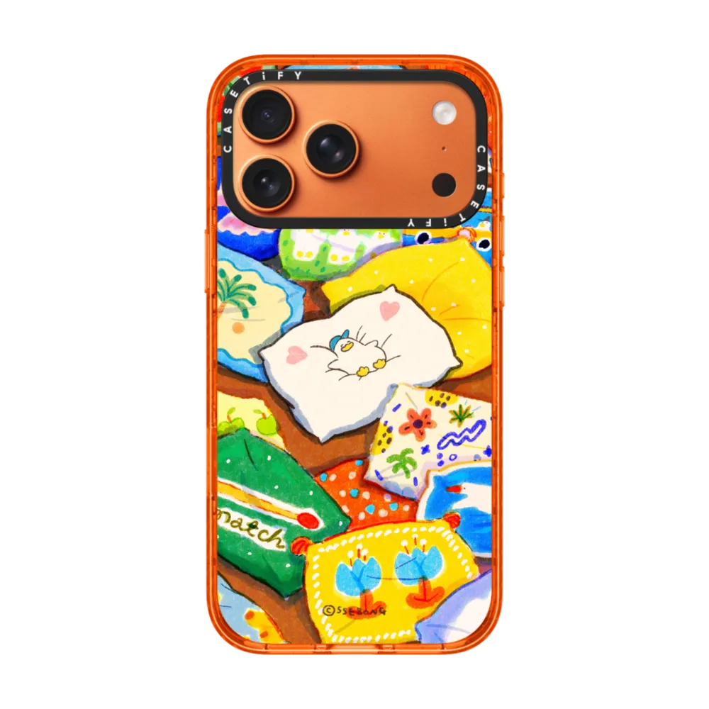 现货CASETiFY正品大枕头躺平鸭适用苹果iPhone16/17 Pro Max防摔手机壳卡通15/14/13艺术air可爱治愈12保护套