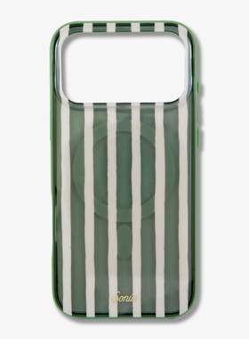 sonix鼠尾草绿色抽象条纹全新2025适用苹果17promax全新手机壳时尚潮牌17air全包防摔16pm磁吸高级轻奢保护套