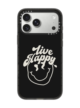 现货CASETiFY正品快乐生活黑色基地适用苹果iPhone16/17Pro Max磁吸防摔手机壳潮流15/14/13/air暗黑风保护套