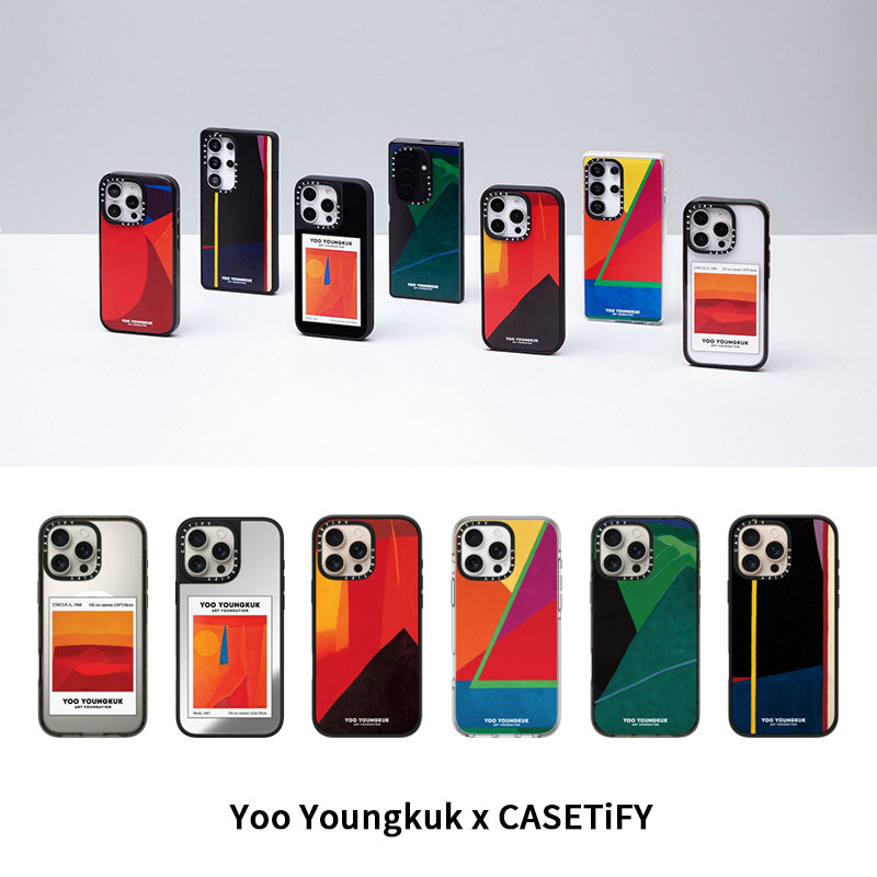 正品CASETiFY联名Yoo Youngkuk韩国抽象艺术适用苹果iphone17 pro max高级感手机壳潮牌15/14几何潮流16套air