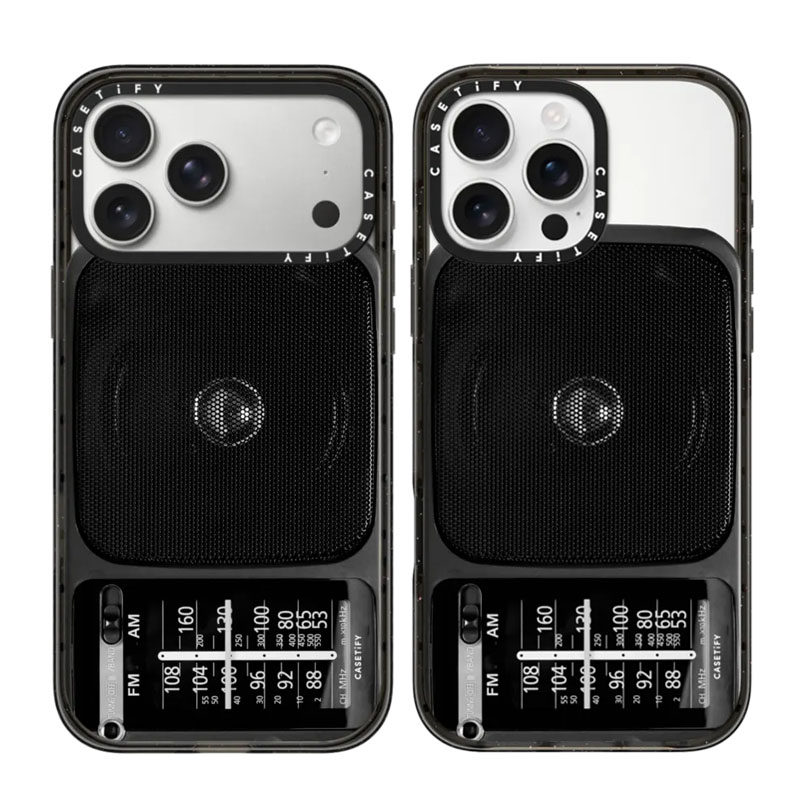 现货CASETiFY正品电台适用苹果iPhone16/17 Pro Max防摔手机壳轻奢15/14/13时尚air复古收音机时代感12保护套