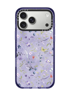 现货CASETiFY正品花卉幻想紫色适用苹果iPhone 16/17 Pro Max防摔手机壳清新15/14/13/air春天浪漫文艺保护套