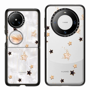 现货casetify节日氛围感金色星星适用HUAWEI华为Mate 60 Pro +简约高级手机壳时尚ins轻奢Pocket 2折叠保护套