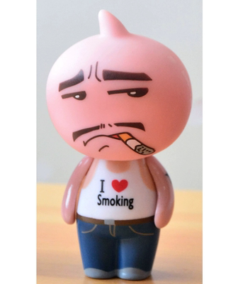 正版绝版一代淘玩偶人偶娃娃旺旺公仔 烟鬼