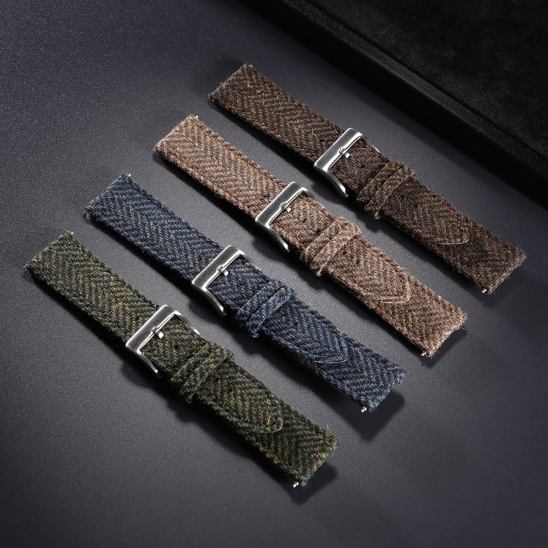 适配华为GT真皮羊毛呢手表带