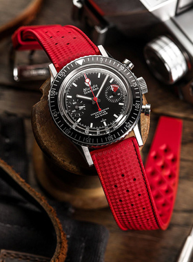 20/22mm快拆橡胶男女手表带适配精工豪利时潜水舵帝陀腕带透气