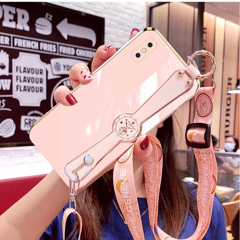 适用iphonexs手机壳5.8寸A2100保护套腕带苹果xs外壳防摔MT982ZA/A抖音IPxs创意iponexs软壳A1920背pgxs小清?