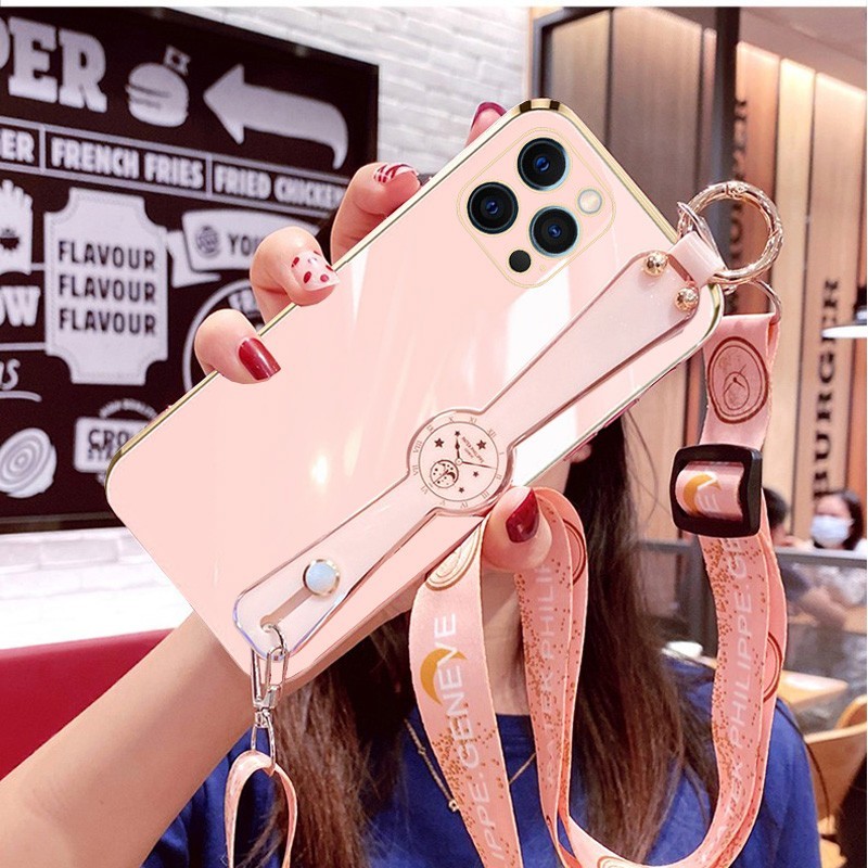 适用iPhone11promax手机壳6.5寸11promas外壳腕带苹果11pro max保护套防摔A2220创意iohone长挂绳ihone膜ipon