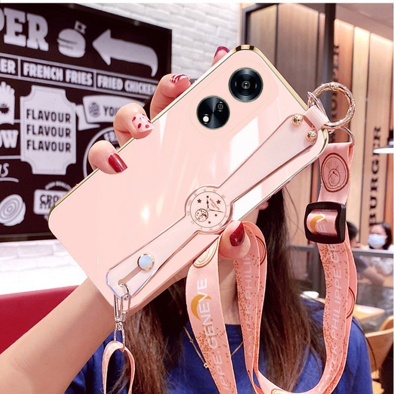 适用OPPOA98手机壳防摔OPPOA98 5G保护套6.72英寸OPPOCPH2529外壳腕带0ppo网红OPPP长挂绳oopo抖音opop膜poop