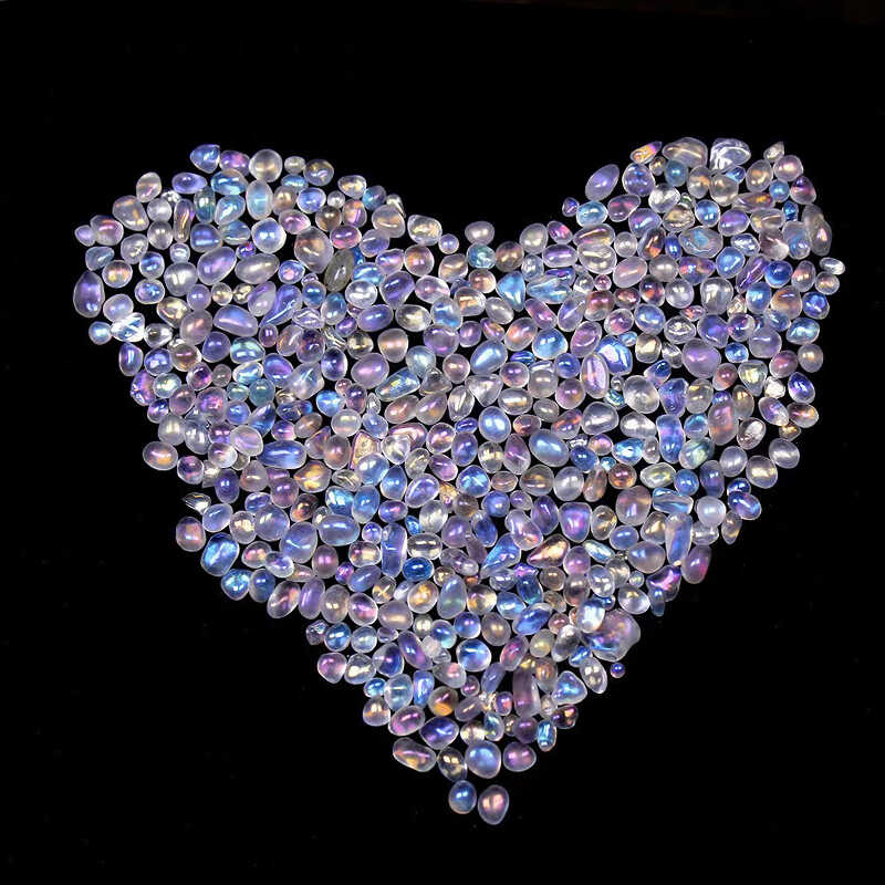 水晶碎石白黄粉紫消磁净化