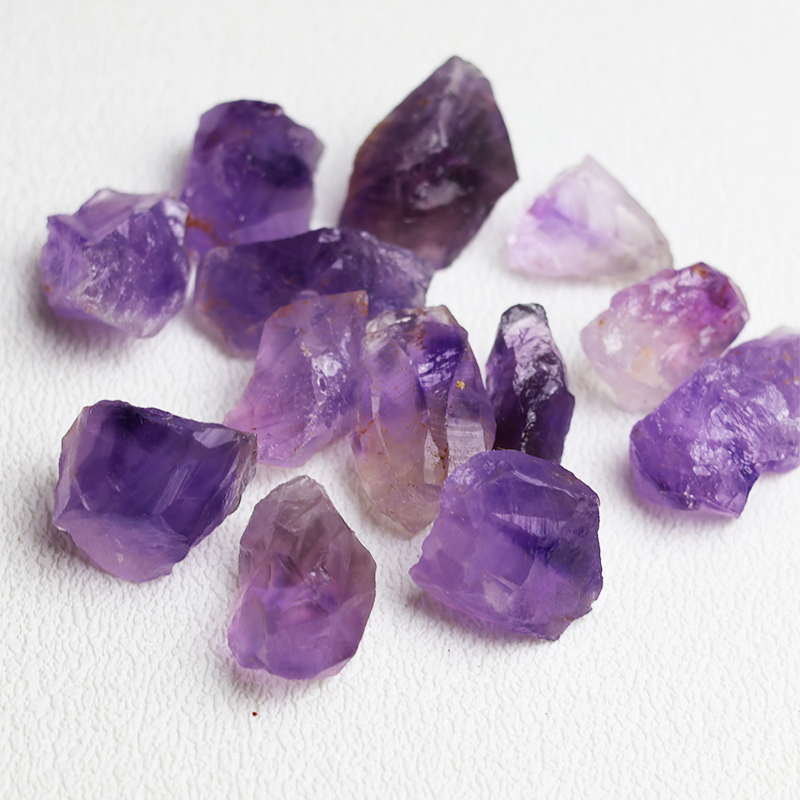 天然正品乌拉圭紫水晶原石摆件矿石标本香薰扩香石鱼缸装饰造景