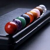 天然水晶球原石原矿儿童标本粉白紫水晶宝石家居装 饰摆件散珠饰品