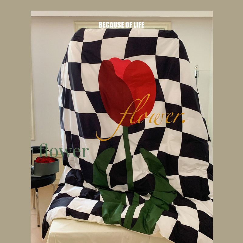 mass gentleness 量贩温柔 治愈风全棉纯棉四件套 1.5/1.8米床单