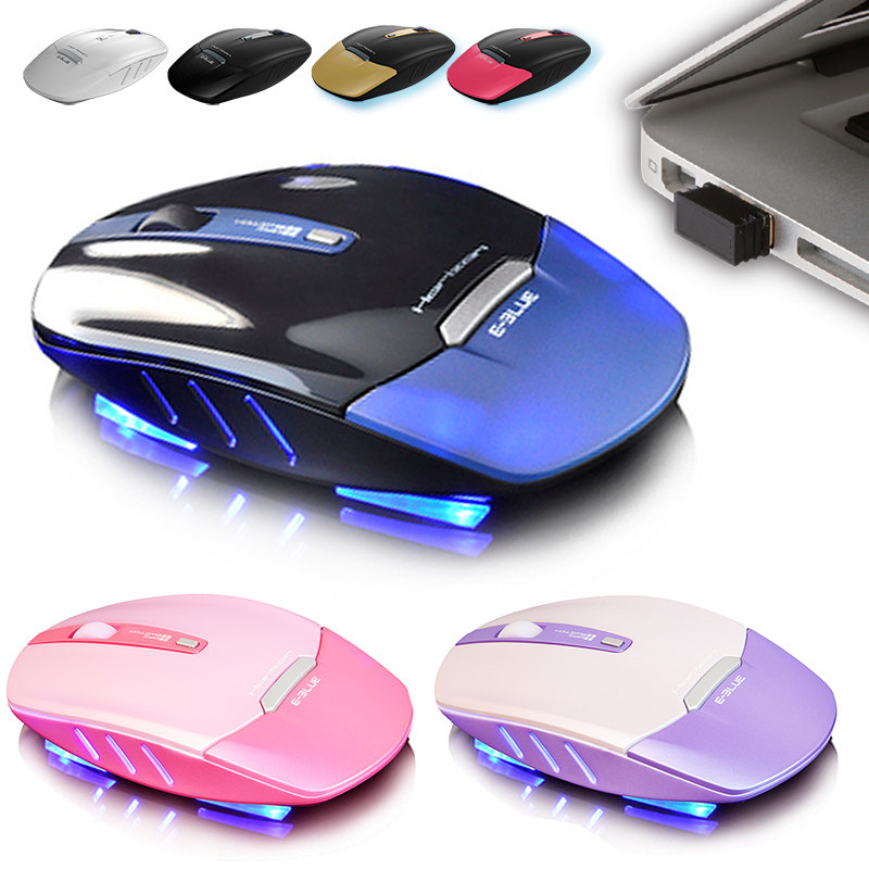 e-3lue宜博em136刀锋超薄办公无线鼠标 2.4g笔记本台式机通用正品