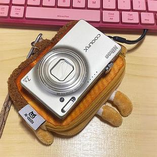 ccd收纳包斜挎防摔吐司面包佳能相机包卡通零钱包便携随身耳机包