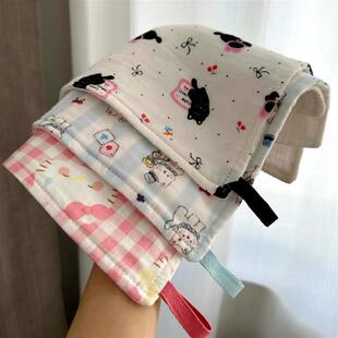 韩国婴儿纱布毛巾纯棉100全棉儿童擦手巾吸水不掉毛童巾小方巾