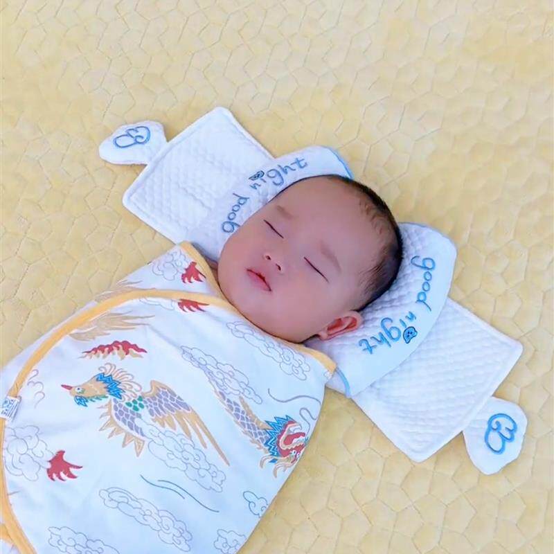 新生婴儿专用小米定型枕0-1岁纠正偏头宝宝头型矫正抽拉枕头透气