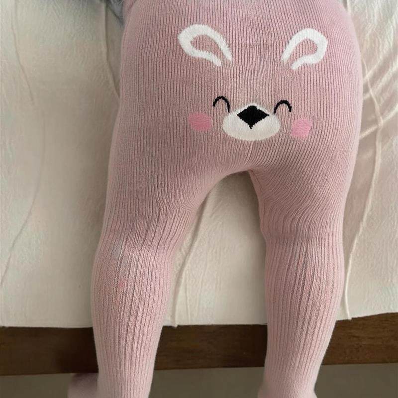 大屁屁裤女宝秋新款宝宝可爱小猪连裤袜打底裤外穿小月龄不勒肚子