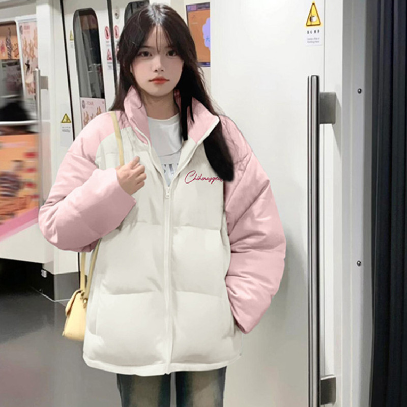 甜美ins保暖宽松加厚棉衣外套
