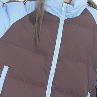 国潮美式百搭棉衣羽绒棉服女2024冬季情侣加厚外套棉服小个子棉袄