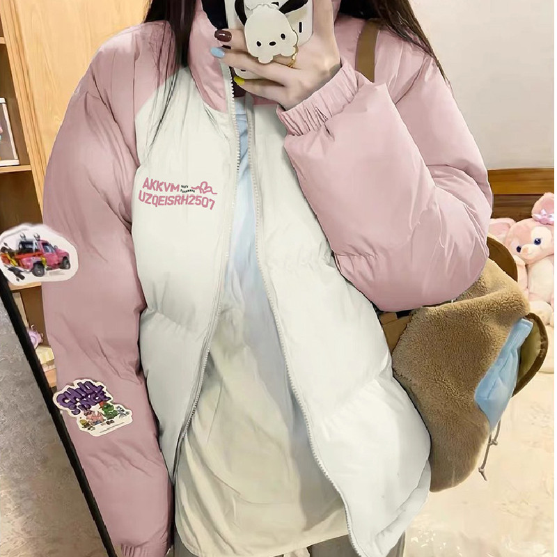 小个子学院风韩系棉服外套