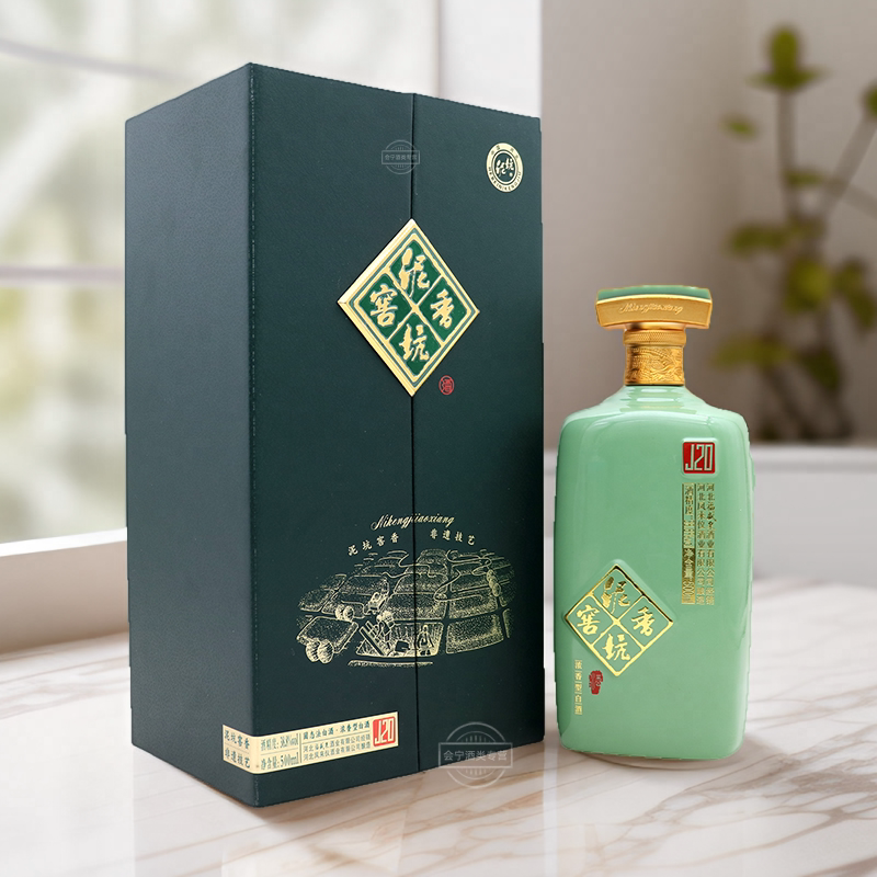 泥坑窖香J20河北高端商务白酒浓香型整箱500ml&times;4瓶38.8度瓶装