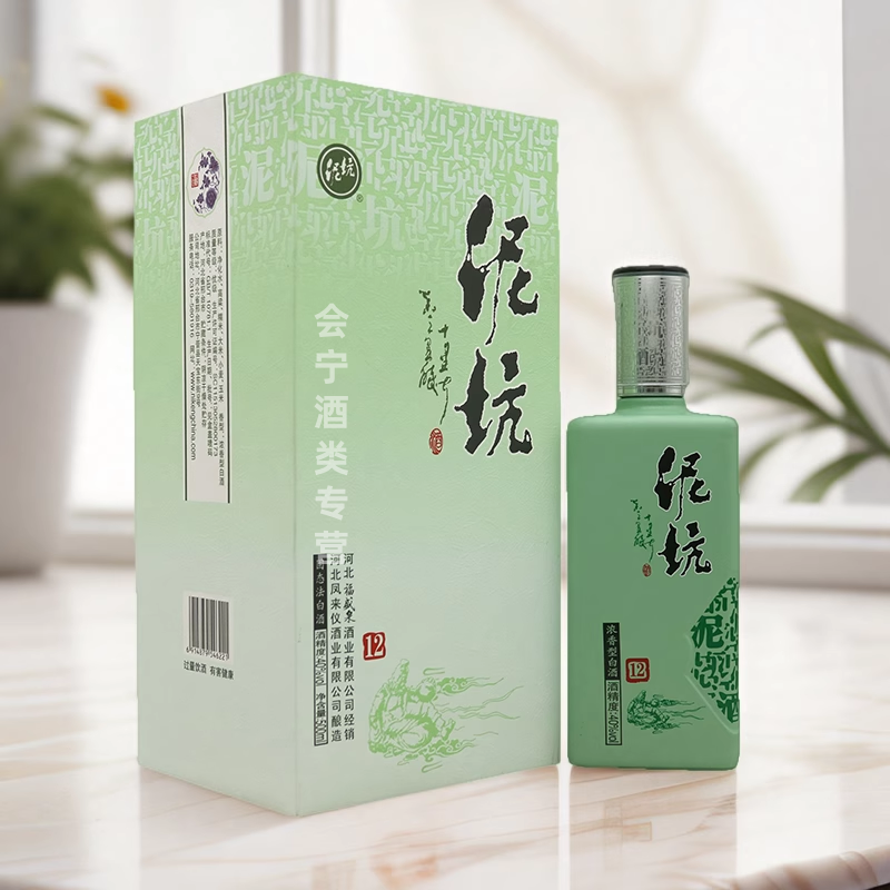 泥坑酒青花12浓香型白酒40度整箱500ml&times;6瓶纯粮食手工酿造礼品装