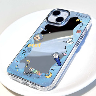 原创周深2.0深深的周边生米应援演唱会手机壳镜面保护套适用苹果17promax16华为p80mate60pro小米15oppovivo