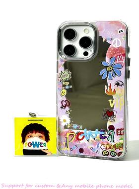 原创权志龙周边应援GDRAGON手机壳粉丝周边镜面壳适用于苹果17promax小米15华为pura70mate60pro小米14oppo