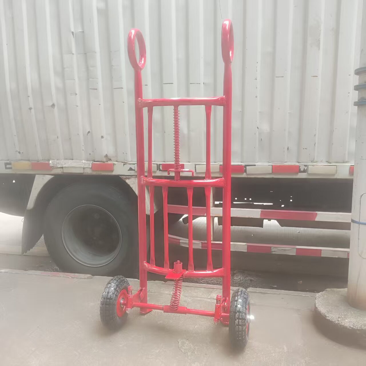 丹政牌10寸铁芯橡胶实心轮油桶搬运车
