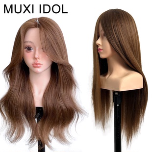 盘发编发带肩头模可烫可练习化妆22寸混合发新娘妆造日常编发