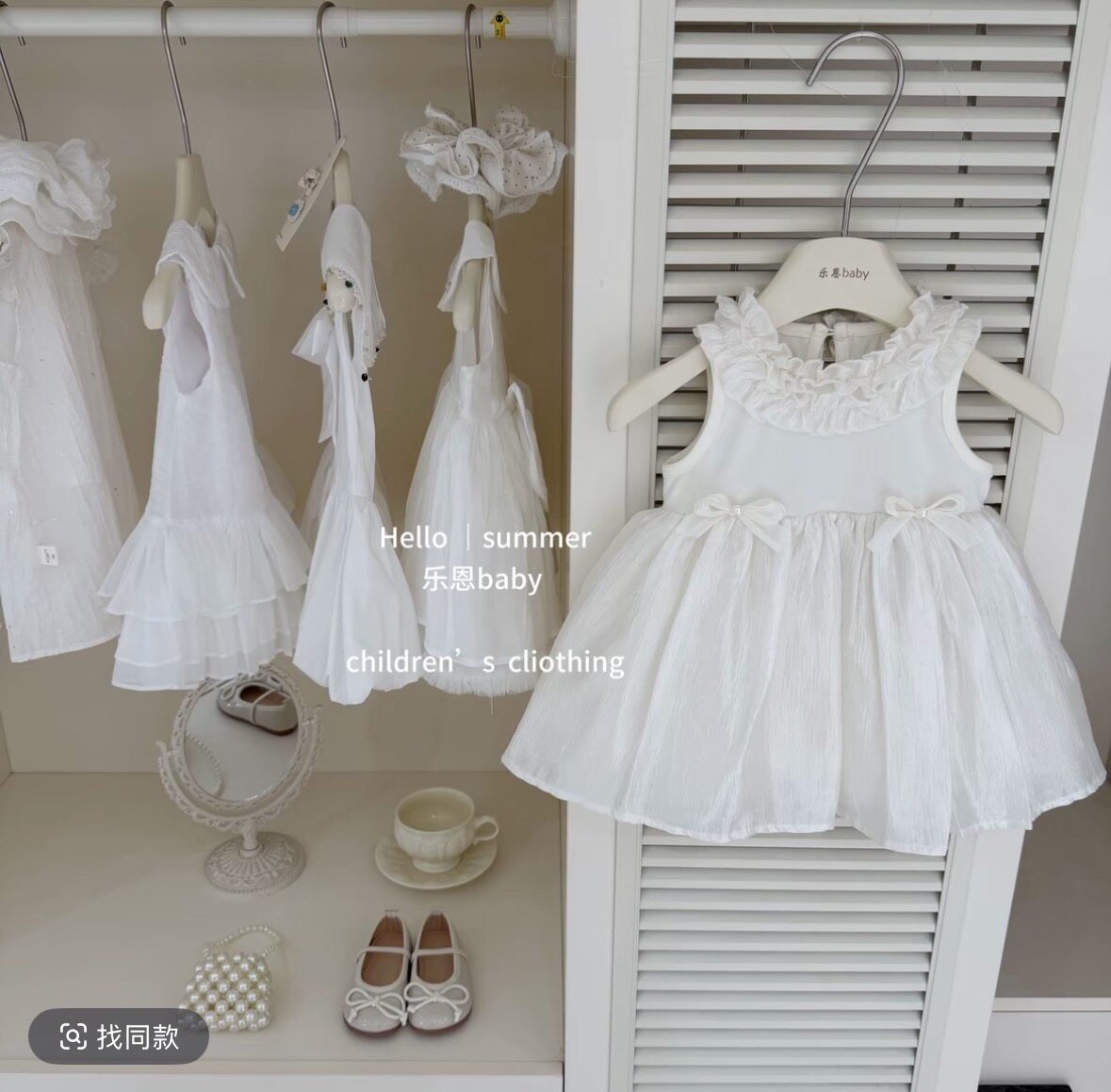 女童高级感蓬蓬连衣裙2026夏季女孩生日礼服背心裙甜美六一公主裙