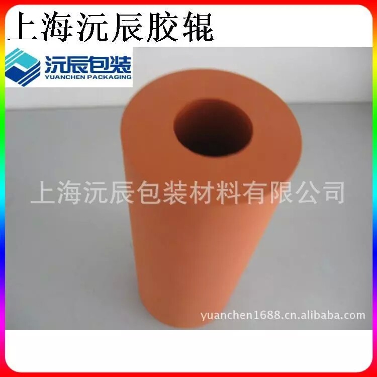 塑料桶热转印机用胶轮胶辊 热转印烫金热压高温硅胶辊 滚轮图片