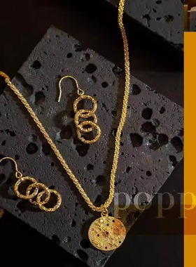 poppee原创设计MDG+手工珍珠饰品小众耳饰女耳环个性轻奢复古项链