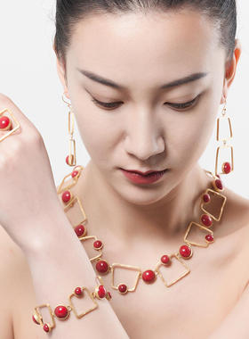 LaLune纯银镀24k黄金天然粉压制